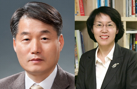 국민경제자문회의 신임 부의장에 내정된 이근 서울대학교 경제학부 교수(왼쪽)와 국가과학기술연구회 신임 이사장으로 내정된 임혜숙 이화여자대학교 전자전기공학전공 교수(오른쪽). 청와대 제공.